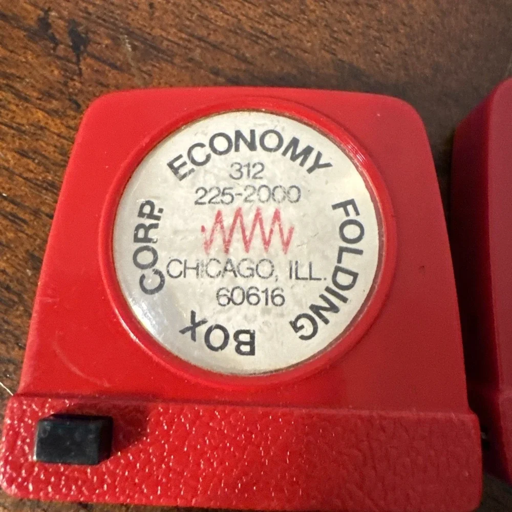 4 - Advertising Mini Tape Measure Lot, Zippo Bell Fibre, Chicago, Tinley Park Il